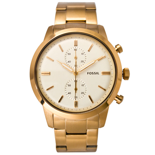 Buy Townsman White Dial Gold Steel Strap Watch For Men in Pakistan