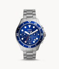 Buy Fossil Men's Chronograph Quartz Stainless Steel Blue Dial 46mm Watch FS5724 in Pakistan