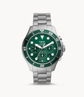 Buy Fossil Men's Chronograph Quartz Silver Stainless Steel Green Dial 46mm Watch FS5726 in Pakistan