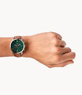 Buy Neutra Green Dial Brown Leather Strap Watch For Men in Pakistan