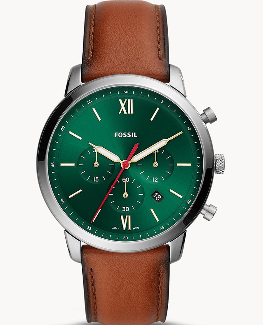 Buy Neutra Green Dial Brown Leather Strap Watch For Men in Pakistan