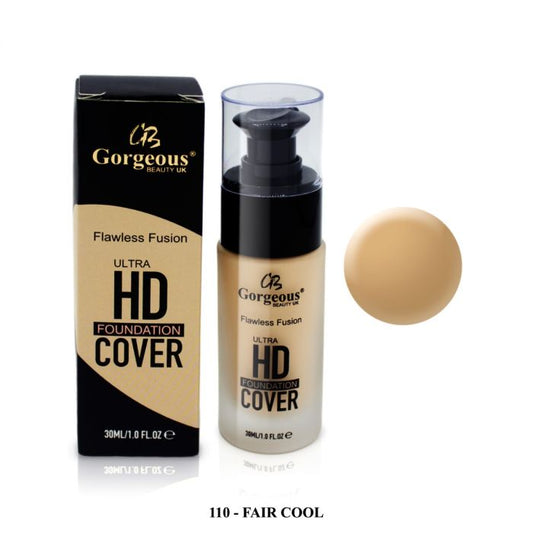 Buy Gorgeous Beauty Hd Foundation Cover - 110 Fair Cool in Pakistan