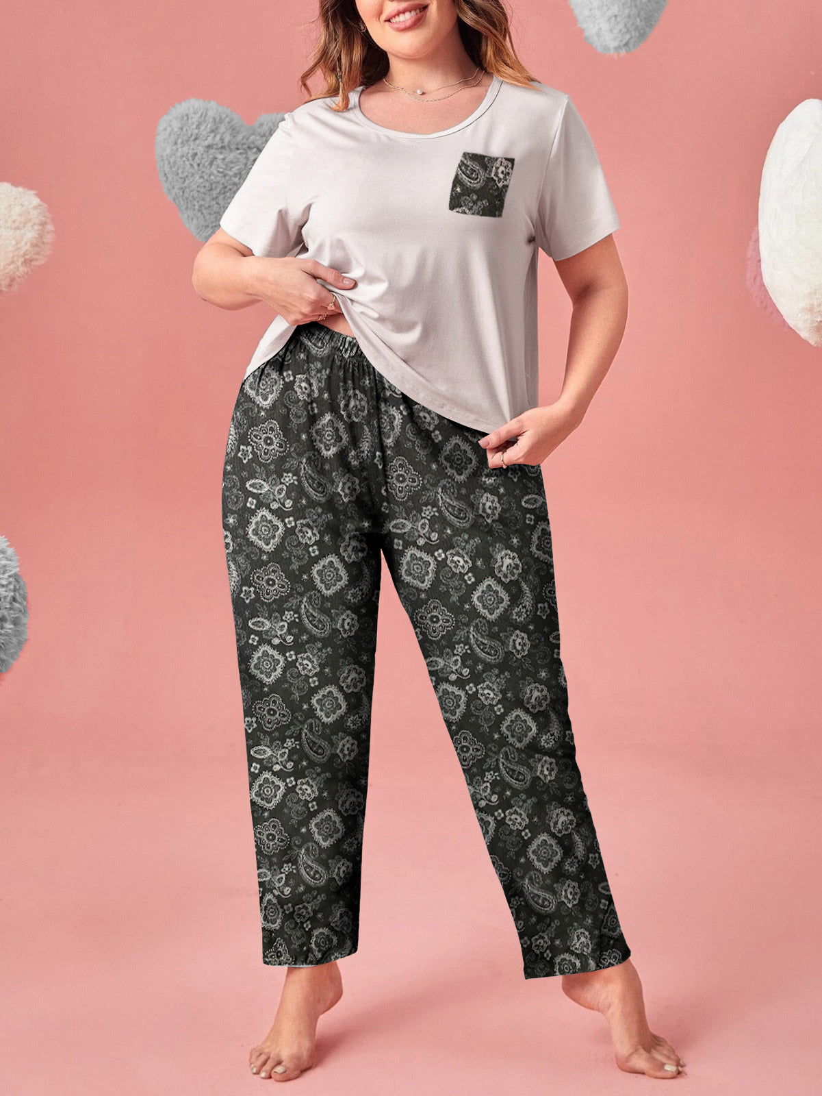 Buy Printed Cotton PJ Set - N-1 in Pakistan