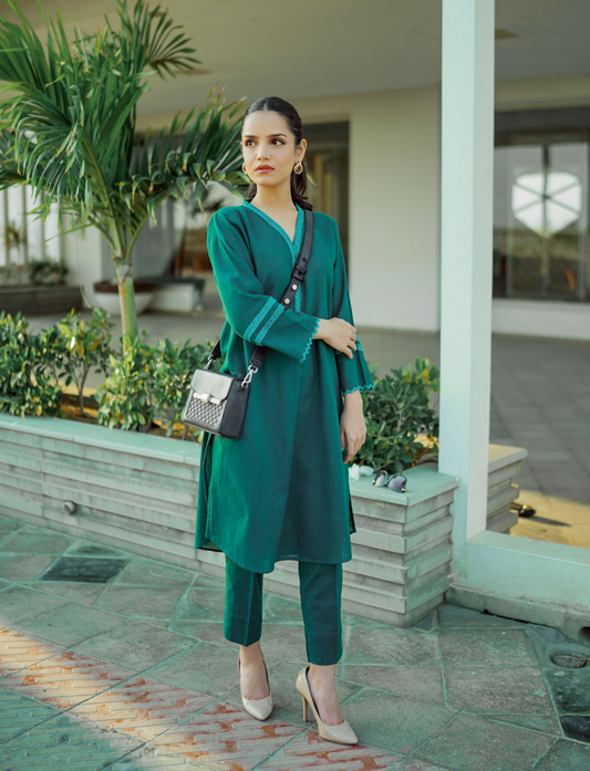 Buy Sea Green Irish Cotton 2 Pc in Pakistan