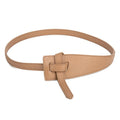 Buy Shein Double Sided Pu Leather Tie Knot Coat Belt - Beige in Pakistan