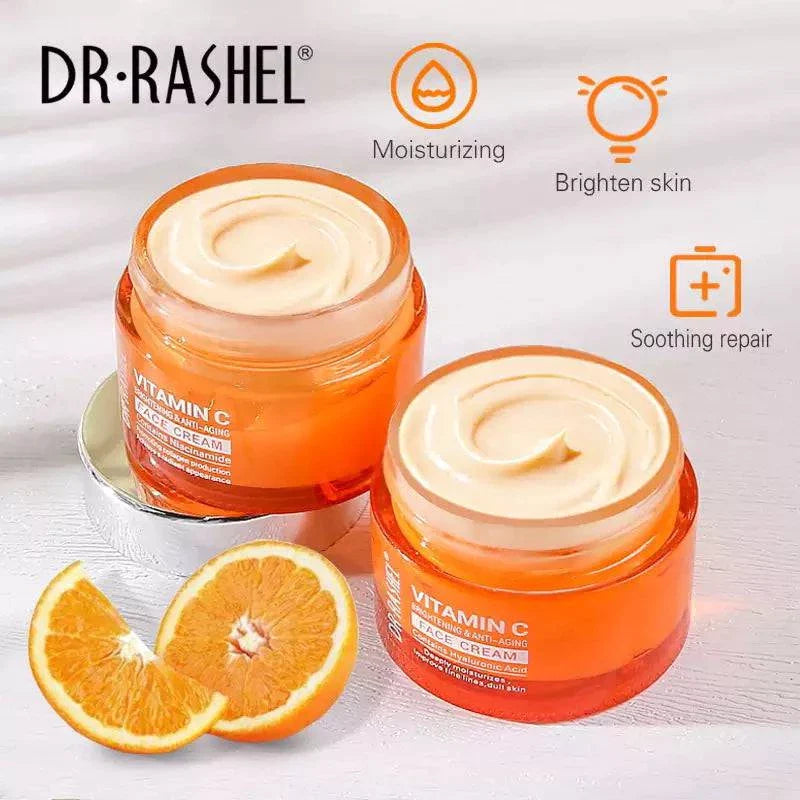 Buy Dr Rashel Vitamin C Brightening & Anti Aging Face Cream Powered By Hyaluronic Acid in Pakistan