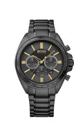 Buy Hugo Boss Mens Chronograph Quartz Stainless Steel Black Dial 45mm Watch - 1513277 in Pakistan