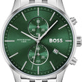 Buy Hugo Boss Mens Quartz Silver Stainless Steel Green Dial 42mm Watch - 1513975 in Pakistan