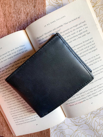 Buy Wallet Bi Fold For Men Pure Leather Wallets - Black in Pakistan