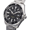 Buy Tag Heuer Aquaracer Black Dial Silver Steel Strap Watch for Men - WAY101A.BA0746 in Pakistan