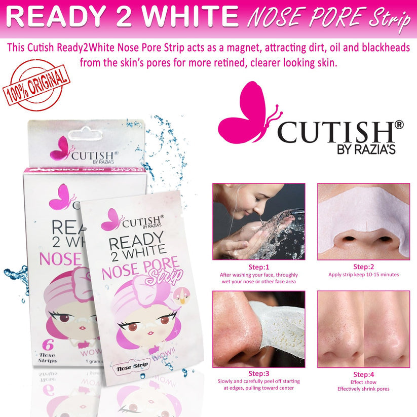 Buy Cutish Ready 2 White Nose Strips in Pakistan