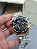 Buy Michael Kors Mens Silver Stainless Steel Black Dial 44mm Watch - Mk8725 in Pakistan