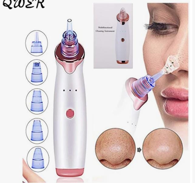 Buy Facial Beauty Electric Blackhead Remover Pore Vacuum Suction Dermabrasion Face Cleaner Machine in Pakistan