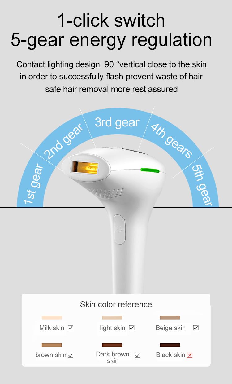 Buy Facial Beauty Permanent Laser Hair Remover On Face And Body With Safe Effective Ipl Technology For Men And Women in Pakistan