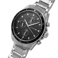 Buy Tommy Hilfiger Mens Quartz Silver Stainless Steel Black Dial 44mm Watch - 1791835 in Pakistan