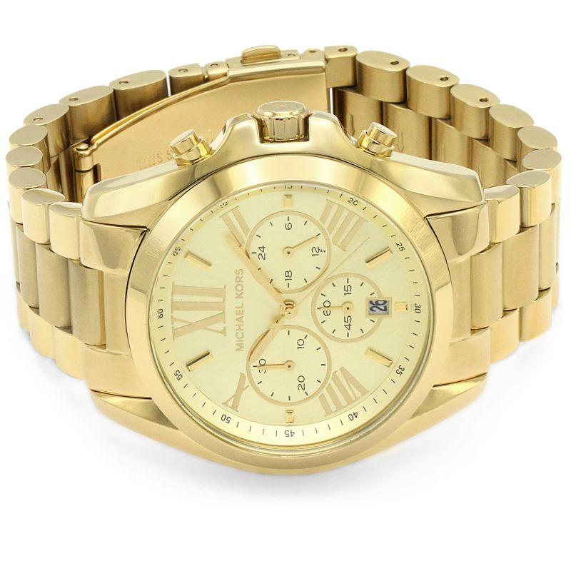 Buy Michael Kors Unisex Chronograph Quartz Stainless Steel Champagne Dial 40mm Watch - Mk5605 in Pakistan