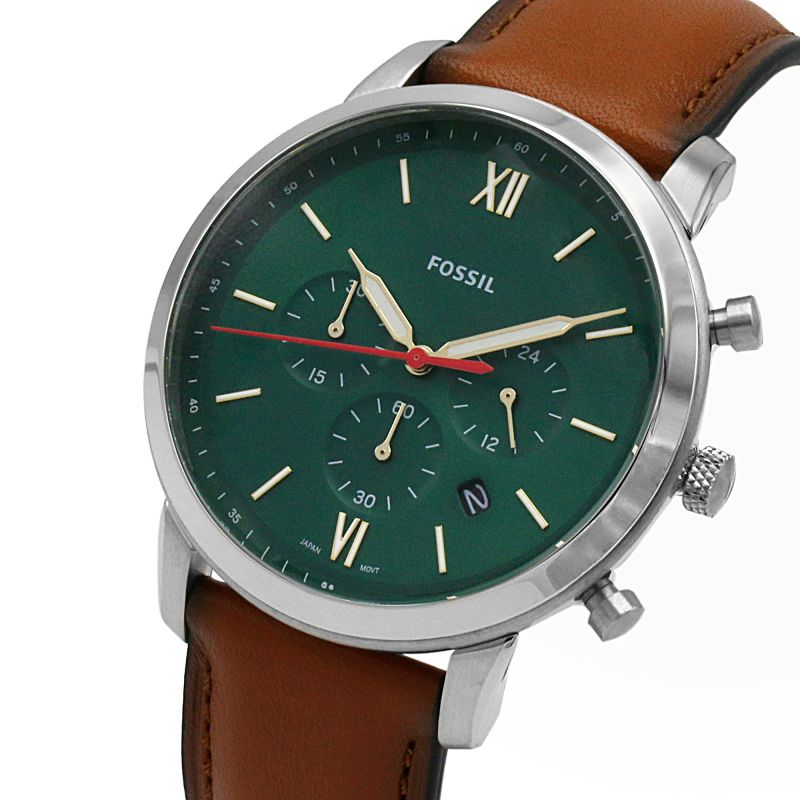 Buy Neutra Green Dial Brown Leather Strap Watch For Men in Pakistan