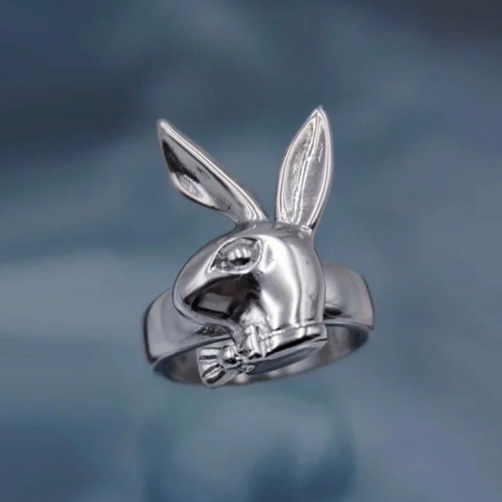 Buy Orb & Gravel Unisex Stainless Steel Bunny Ring in Pakistan
