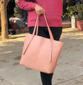 Buy Minimalist Shoulder Tote Bag - Pink in Pakistan