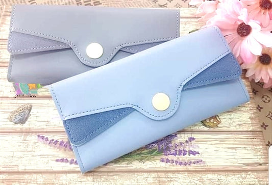 Buy Wallet For Women Multi Functional Wallet Purse Pu Leather Clutch - Blue in Pakistan