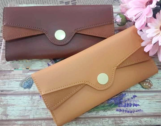 Buy Wallet For Women Multi Functional Wallet Purse Pu Leather Clutch - Brown in Pakistan