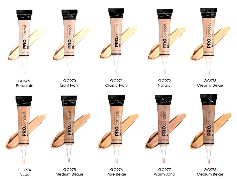 Buy L.A. Girl HD Pro Conceal HD Concealer Pack Of 3 Multicolor in Pakistan