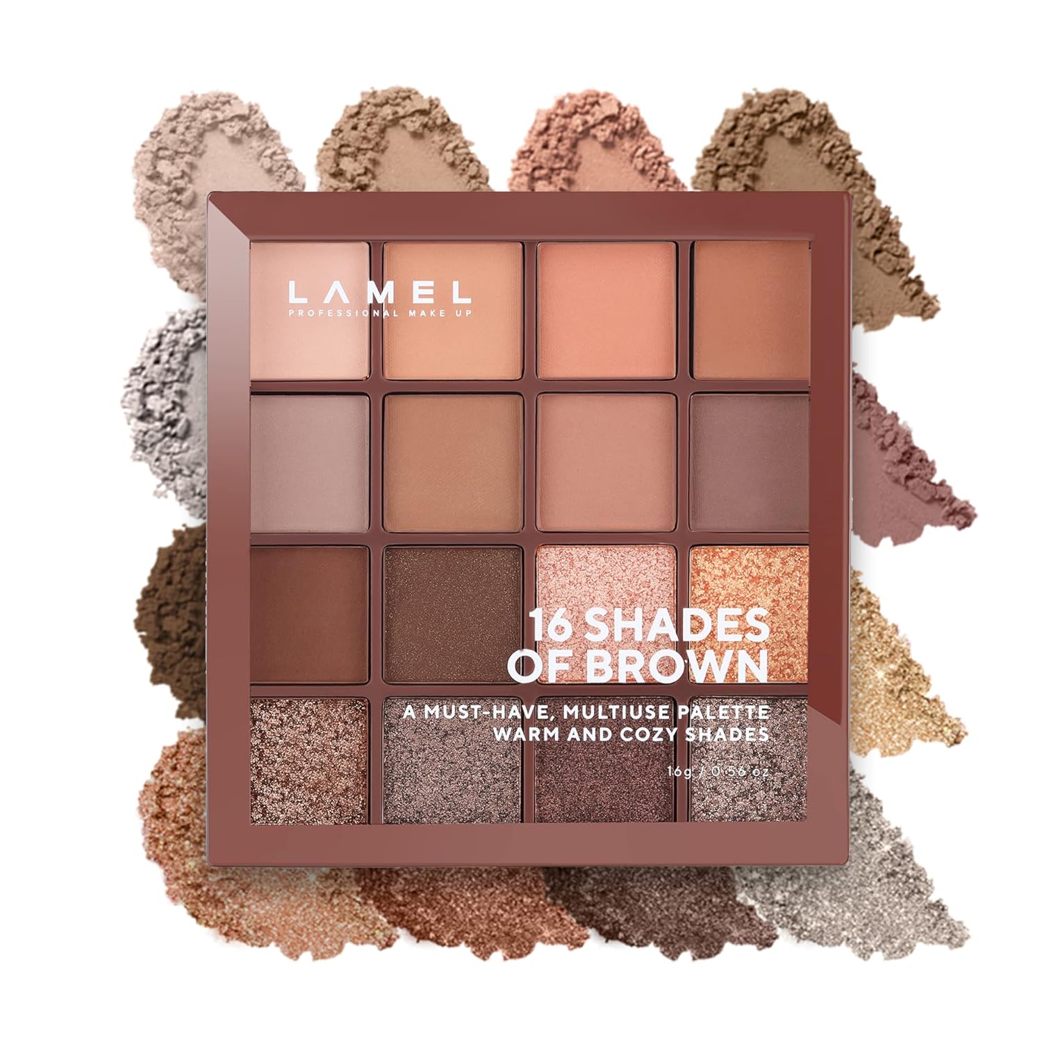 Buy LAMEL 16 Shades Of Brown Eyeshadow Palette № 16-3 in Pakistan