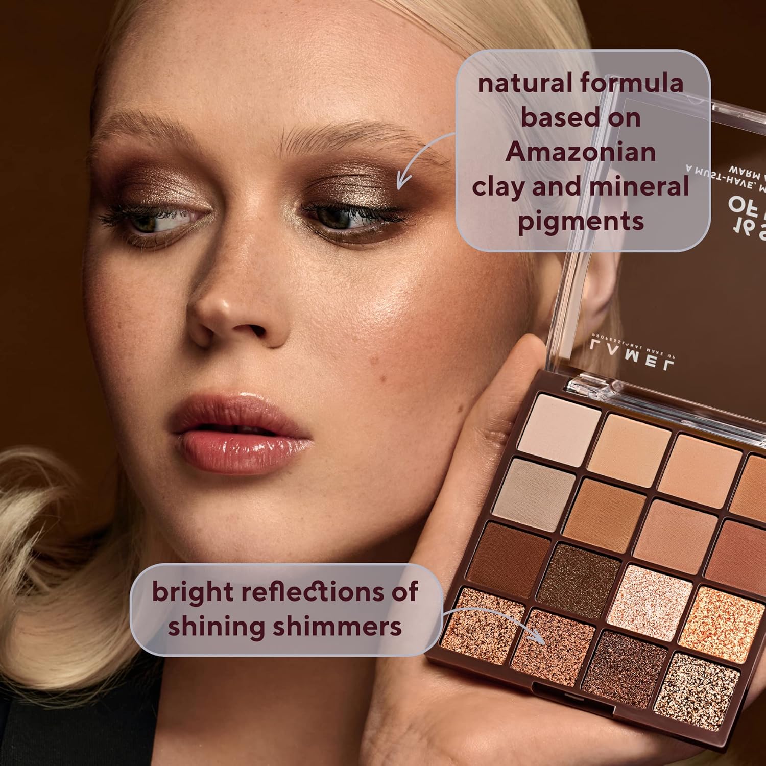 Buy LAMEL 16 Shades Of Brown Eyeshadow Palette № 16-3 in Pakistan