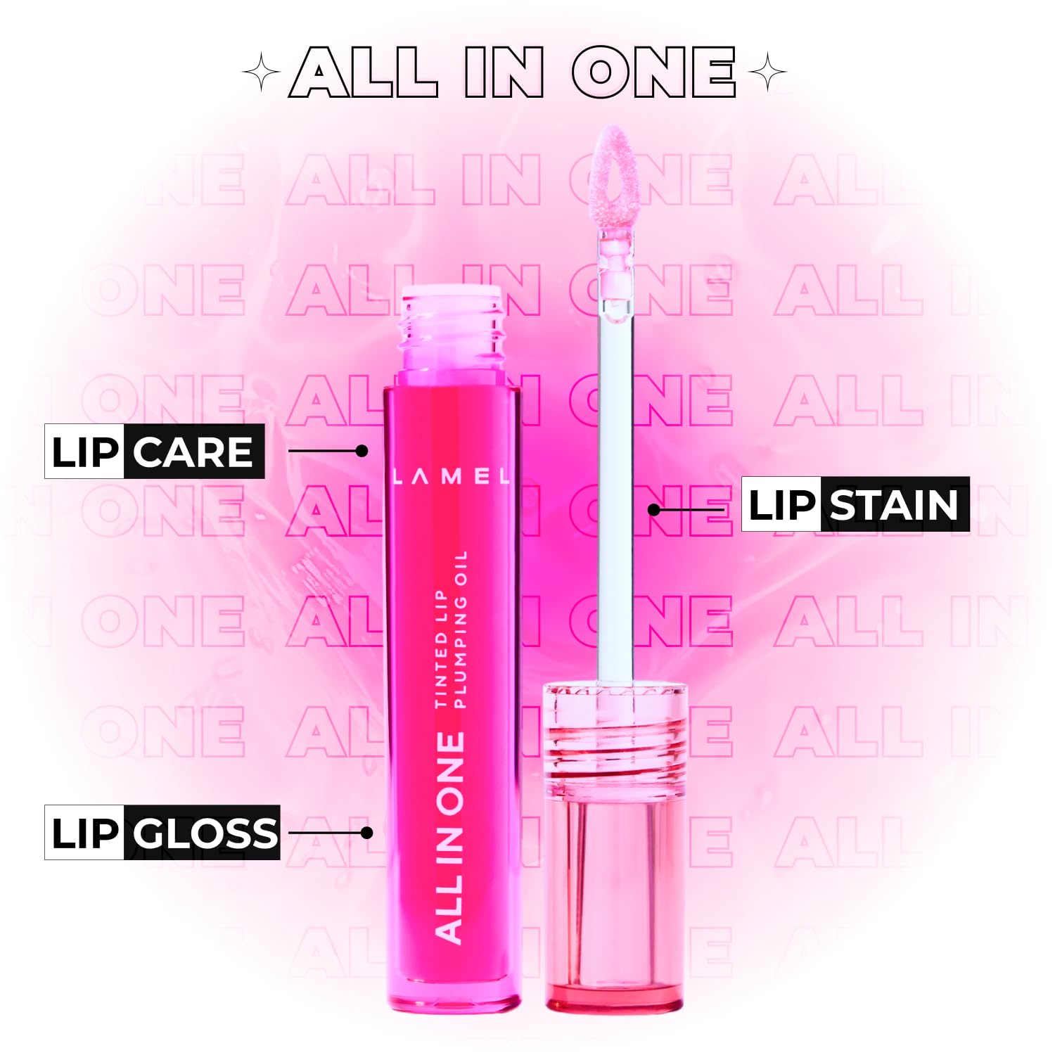 Buy LAMEL All in One Lip Tinted Plumping Oil №404 Berry Ice in Pakistan