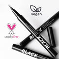 Buy LAMEL Black Eyeliner With Soft Brush №401 Deep Black in Pakistan