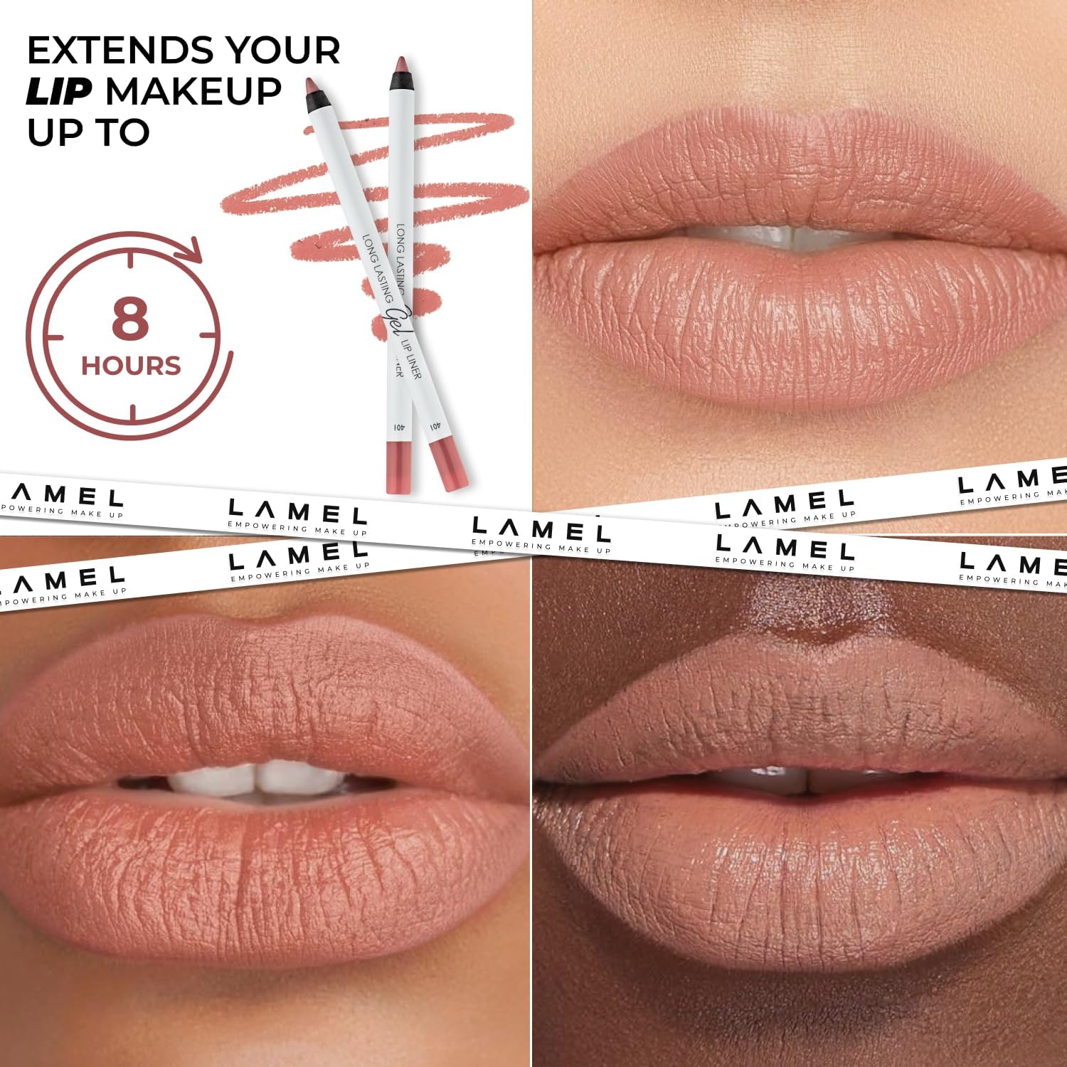 Buy LAMEL Long lasting Gel Lip Liner №401 Nude in Pakistan