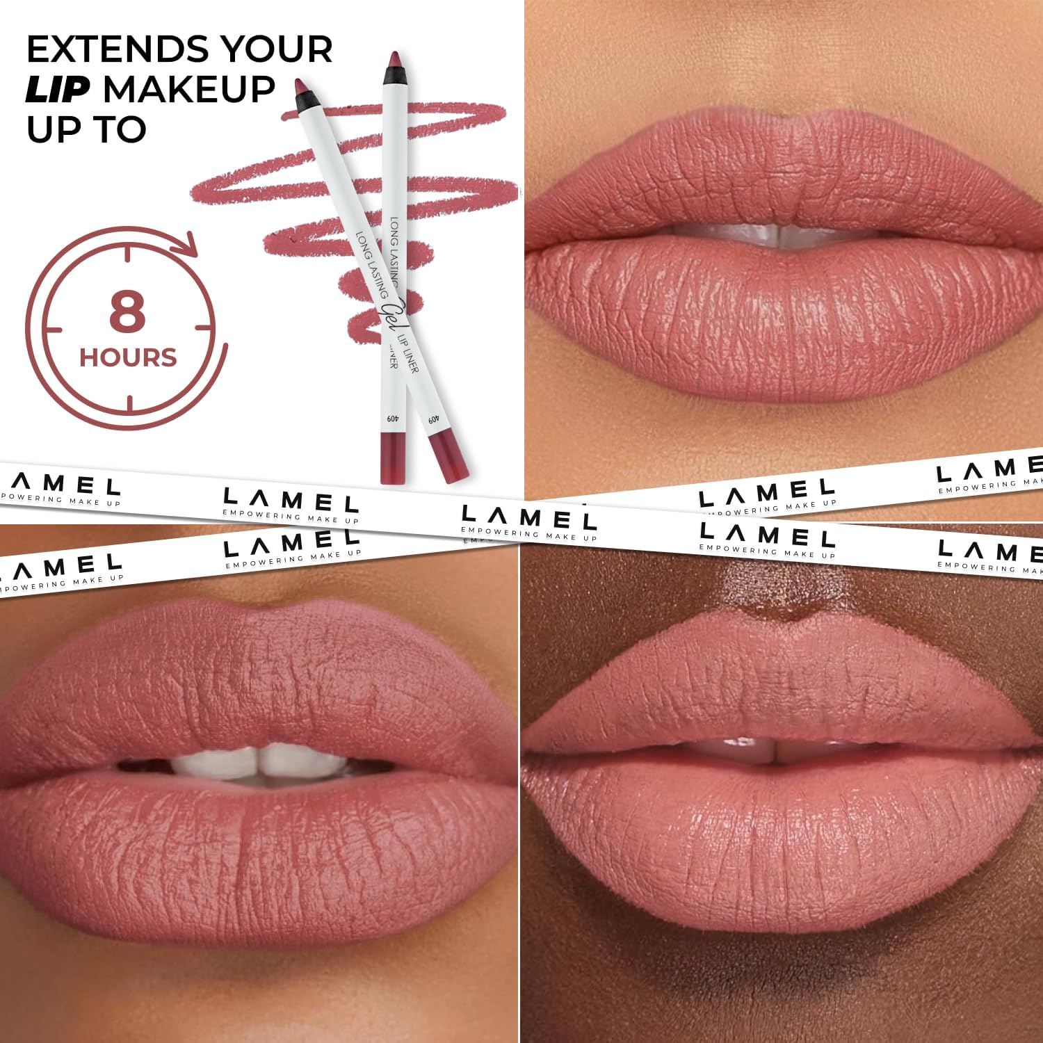 Buy LAMEL Long lasting Gel Lip Liner №409 Caramel in Pakistan