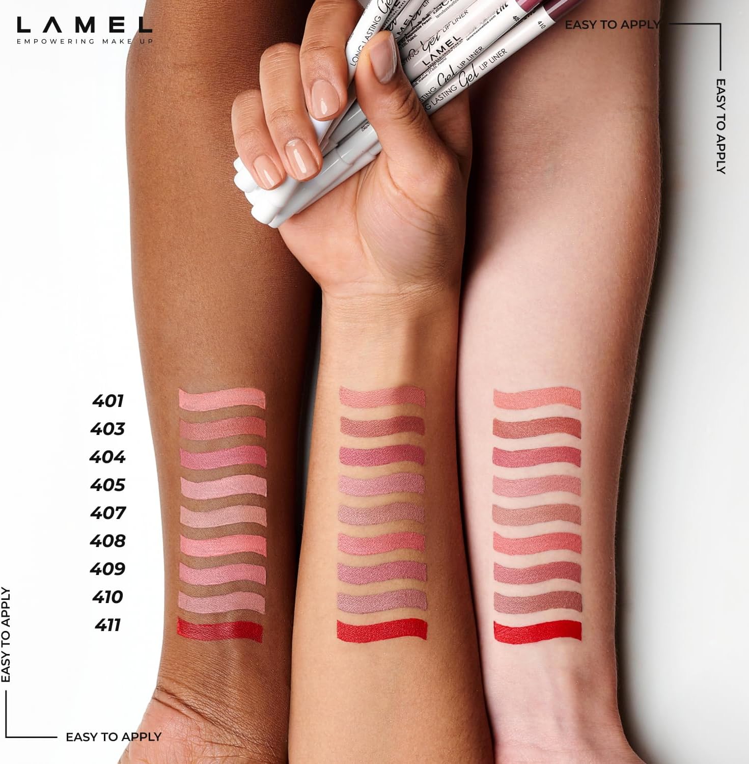 Buy LAMEL Long lasting Gel Lip Liner №409 Caramel in Pakistan