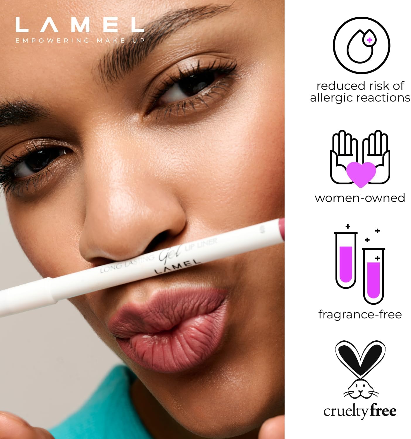 Buy LAMEL Long lasting Gel Lip Liner №409 Caramel in Pakistan