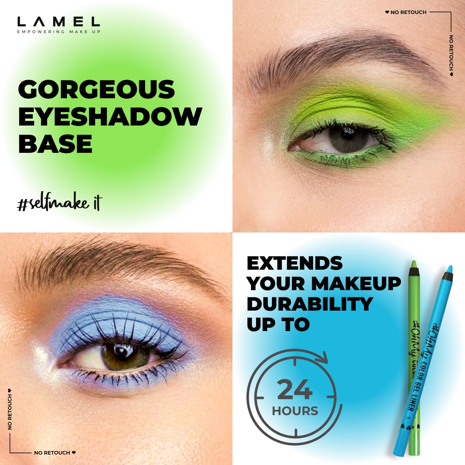 Buy LAMEL Long lasting Kajal Eye Liner №403 Green in Pakistan