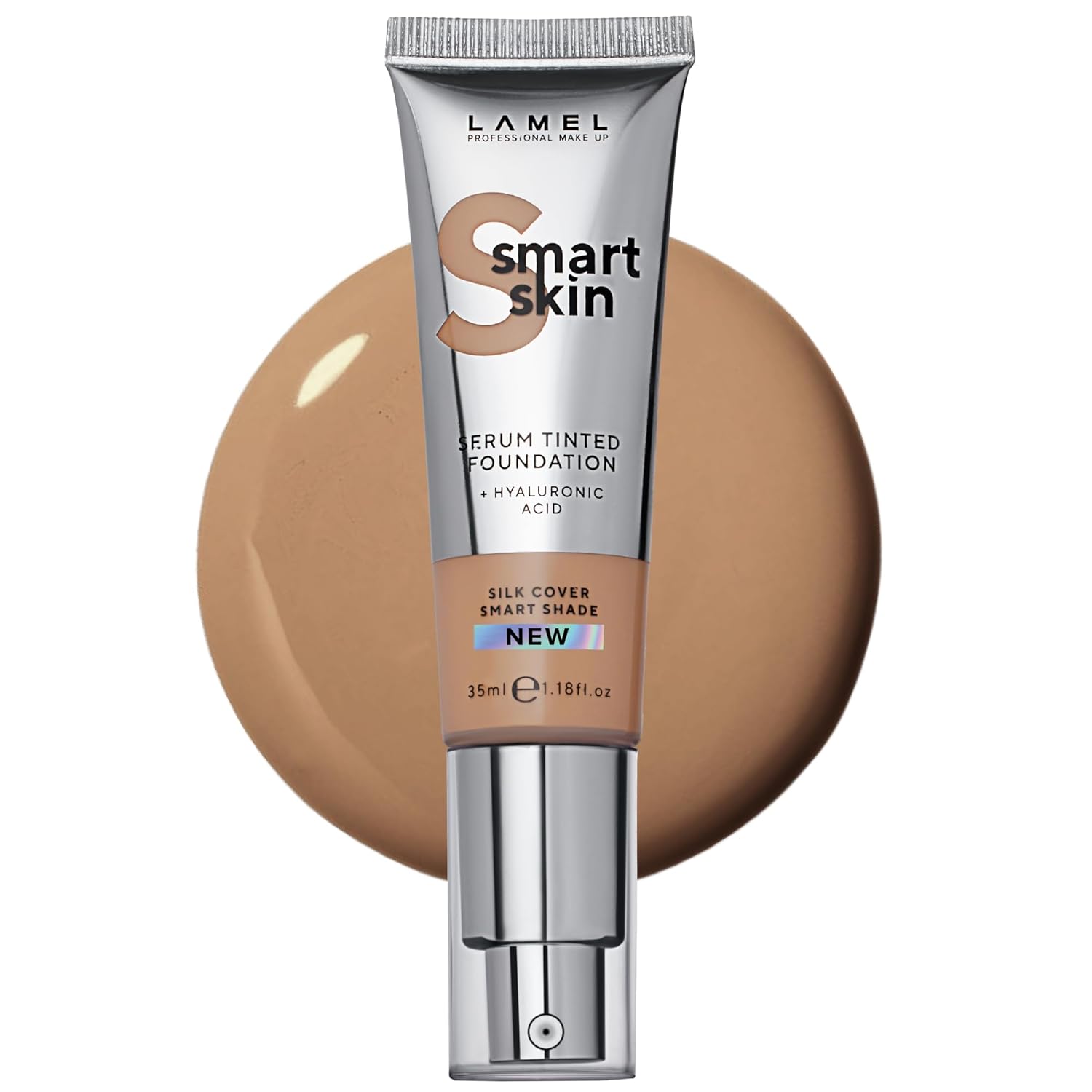 Buy LAMEL Smart Skin Serum Tinted Foundation №407 Peach Beige 35ml in Pakistan