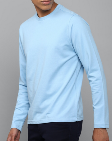 Buy Unisex Basic Full Sleeve T-Shirt - Baby Blue in Pakistan