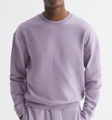 Buy Unisex Basic Plain Sweatshirt - Lilac in Pakistan