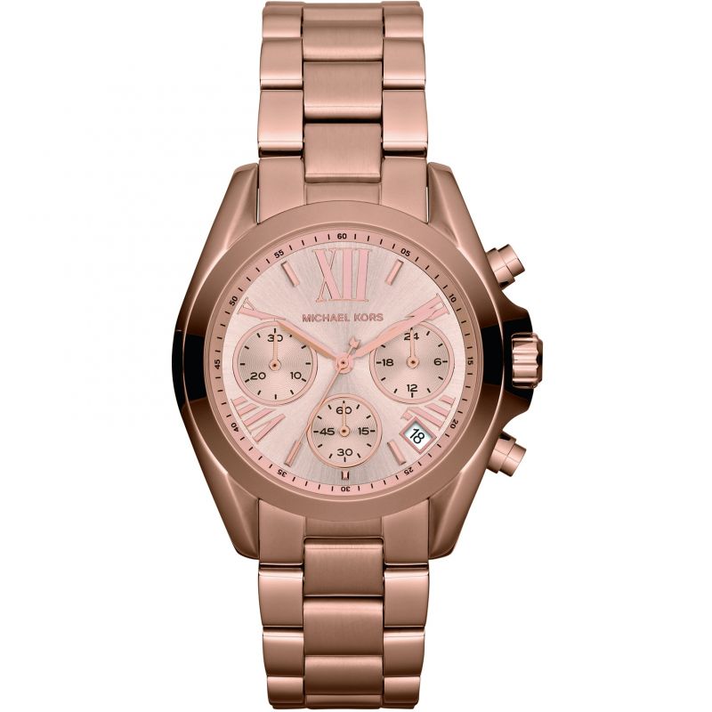 Buy Michael Kors Womens Chronograph Quartz Stainless Steel Rose Gold Dial 36mm Watch - Mk5799 in Pakistan