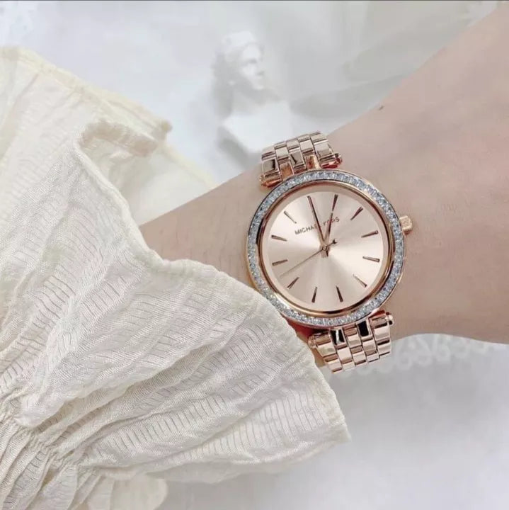 Buy Michael Kors Womens Quartz Stainless Steel Rose Gold Dial 33mm Watch - Mk3366 in Pakistan