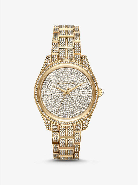 Buy Michael Kors Glitz Gold Diamonds Dial Gold Steel Strap Watch for Women - MK6547 in Pakistan