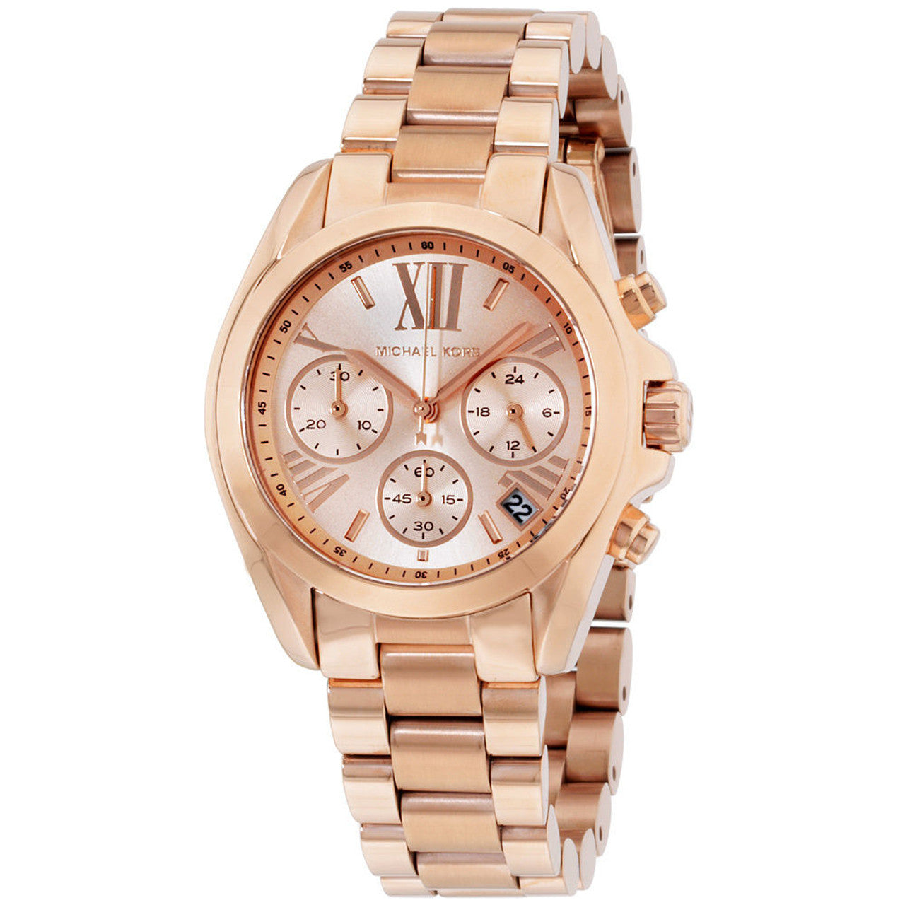 Buy Michael Kors Womens Chronograph Quartz Stainless Steel Rose Gold Dial 36mm Watch - Mk5799 in Pakistan