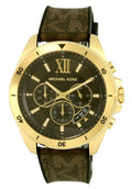 Buy Michael Kors Chronograph Stainless Steel Black Dial Brown Leather Strap Watch for Men - Mk8849 in Pakistan