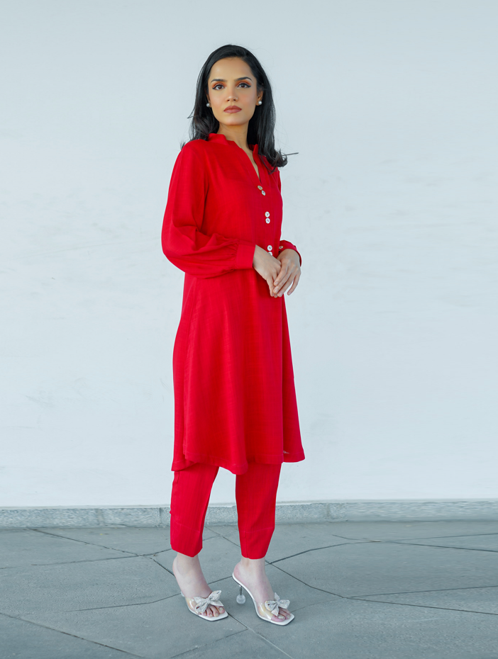 Buy Magenta Irish Linen 2 Pc in Pakistan