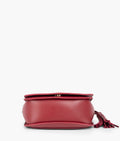 Buy Maroon foldover saddle bag in Pakistan