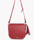 Buy Maroon foldover saddle bag in Pakistan