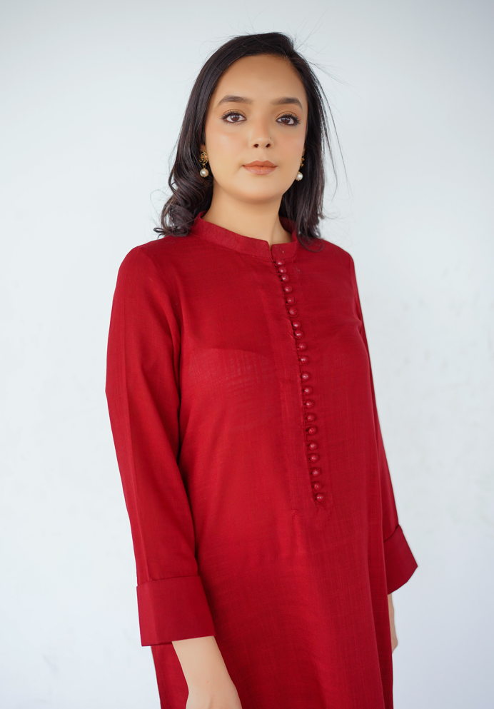 Buy Maroon Irish Linen 2 Pc in Pakistan