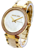 Buy Michael Kors Parker White Dial Two Tone Steel Strap Watch for Women - MK6400 in Pakistan