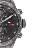 Buy Tommy Hilfiger Mens Quartz Grey Stainless Steel Grey Dial 46mm Watch - 1791806 in Pakistan