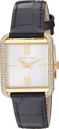 Buy Michael Kors Analog White Dial Black Leather Strap Women's Watch - MK2762 in Pakistan